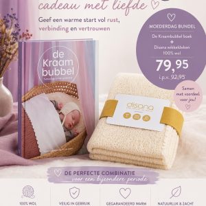 De Kraambubbel Moederdagbundel: Boek + Wollen deken